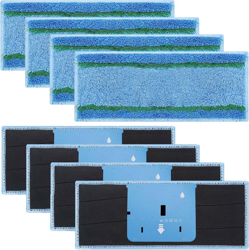 Extolife 8 Pack M6 Mopping Wet Pads for iRobot Braava Jet m6 (6110) (6012) (6112) (6113) Ultimate Robot Mop, Washable and Reusable Microfiber Deep Clean Wet Pads - Image 1